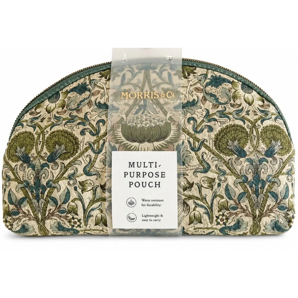 William Morris & Co LODDEN Pouch Make Up Bag Travel 9.5x6